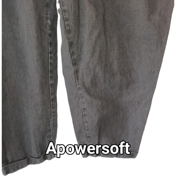 Stylish Gray High-Waisted Pants (0045) - Picture 5 of 9